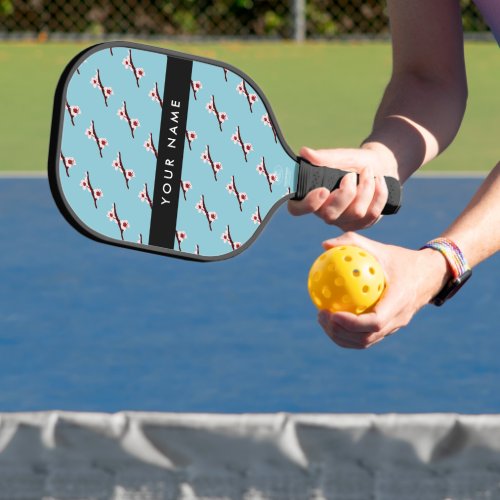 Cherry Blossom Pink Sakura Your Name Pickleball Paddle