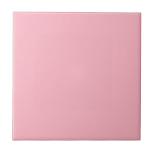 Cherry Blossom Pink Solid Color Ceramic Tile