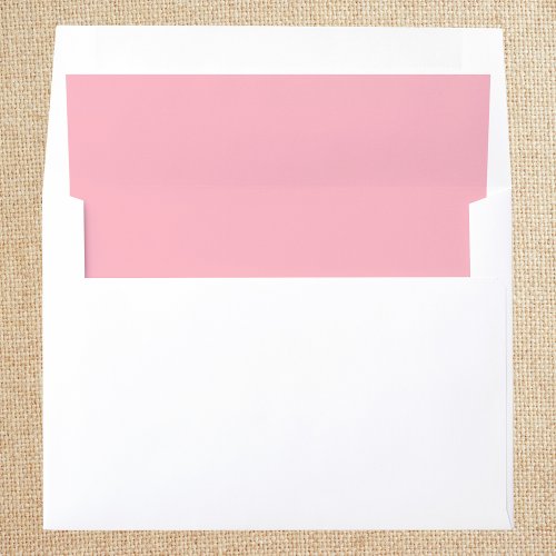 Cherry Blossom Pink Solid Color Envelope Liner