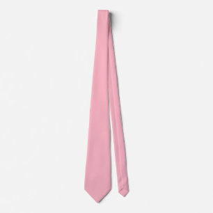 Cherry Blossom Pink Solid Color Neck Tie