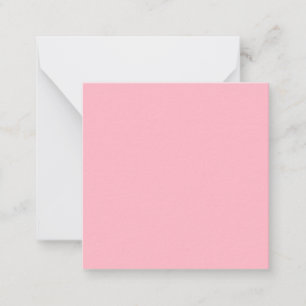 Cherry Blossom Pink Solid Color Note Card