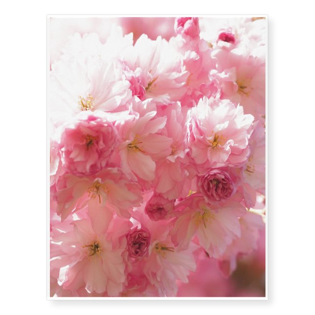 Cherry Blossom Pink Style Temporary Tattoos (Front)