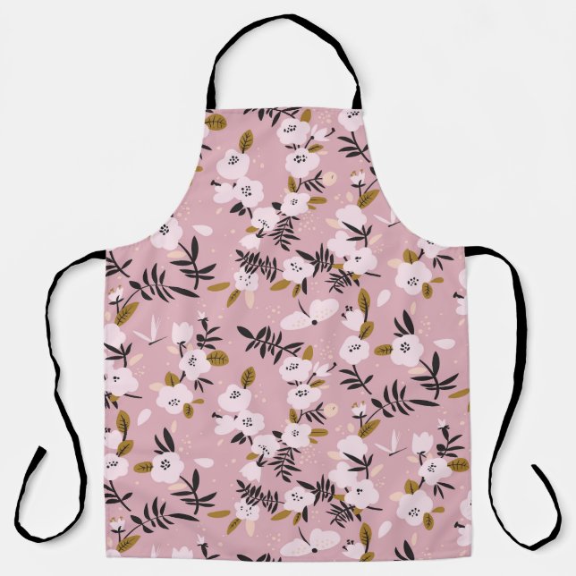 Cherry Blossom Pink: Tender Spring Apron (Front)
