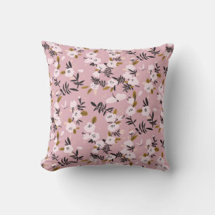 Cherry Blossom Pink: Tender Spring Throw Pillow