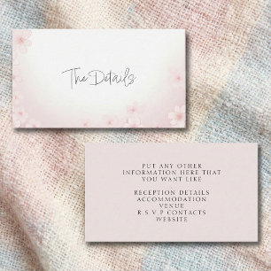 Cherry Blossom Pink The Details Enclosure Card