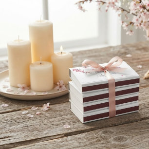 Cherry Blossom Pink Watercolor Floral Sakura Matchboxes