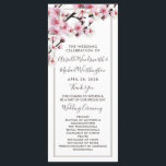 Cherry Blossom Pink White Wedding Programs<br><div class="desc">Cherry Blossom Pink White Wedding Programs - features a color scheme of dark brown, pink and white with modern script and san serif fonts. View the full matching collection link found on this page to complete the look for your spring, late winter, or summer event. You'll see a collage of...</div>