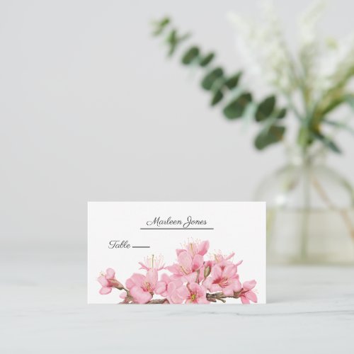 Cherry blossom place card