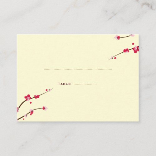 Cherry Blossom Place Cards Business Card
