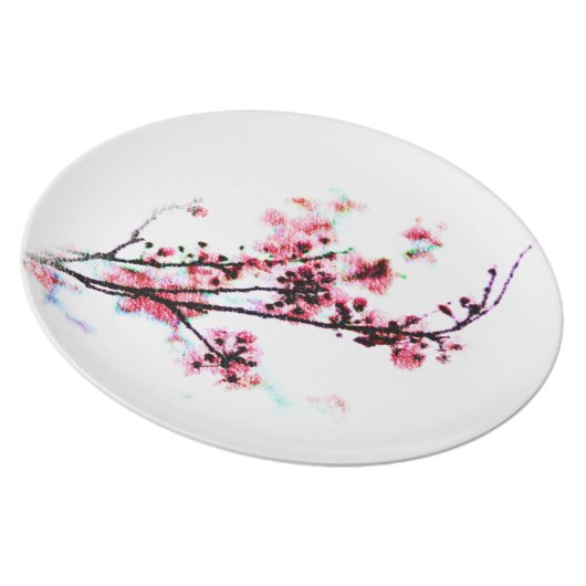 Cherry Blossom Plate (Right Side)