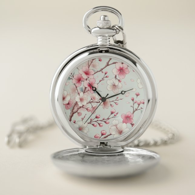 Cherry Blossom Pocket Watch (Inside)