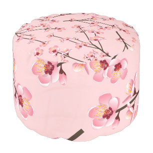 Cherry Blossom Pouf