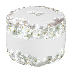 Cherry Blossom Pouf Ottoman Blossom Footstool