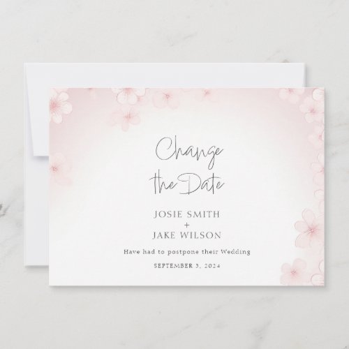 Cherry Blossom Pretty Change the Date card