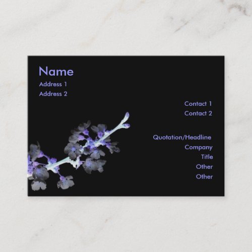 Cherry Blossom Profile Card Business Card Templates