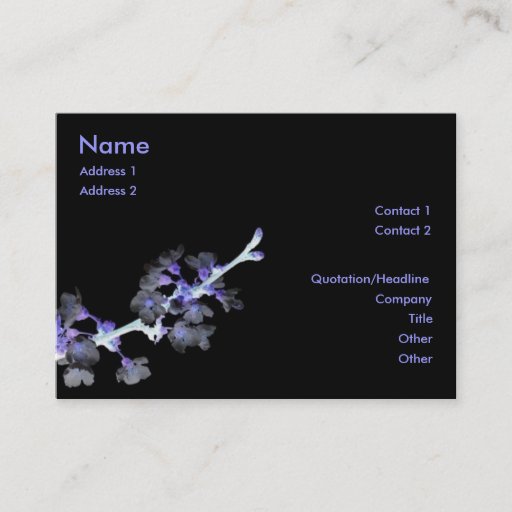 Customizable Cherry Blossom Profile Card Business Card Templates