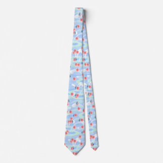 Cherry Blossom Rainstorm Neck Tie