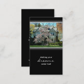 Cherry Blossom Real Estate House Business Card (Front/Back)