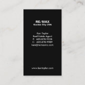 Cherry Blossom Real Estate House Business Card (Back)
