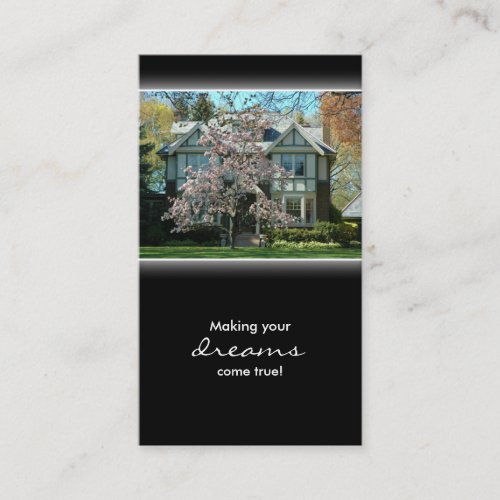 Cherry Blossom Real Estate House Business Card