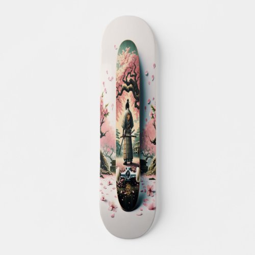 Cherry Blossom Reflections Skateboard