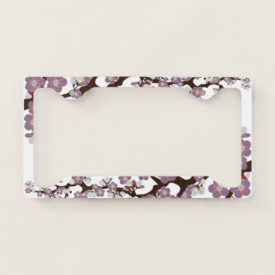 Colorful Flowers License Plate Frame Cute Floral License Plate