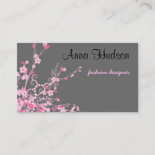 Cherry Blossom, Sakura, Floristry, Flower Shop Business Card