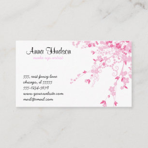 Cherry Blossom, Sakura, Floristry, Flower Shop Business Card