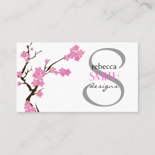 Cherry Blossom, Sakura, Floristry, Flower Shop Business Card