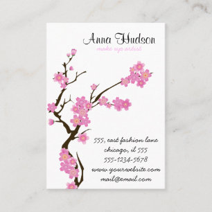 Cherry Blossom, Sakura, Floristry, Flower Shop Business Card