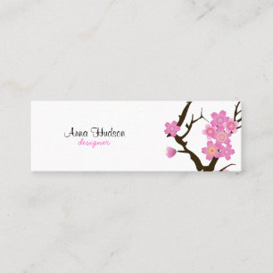 Cherry Blossom, Sakura, Floristry, Flower Shop Mini Business Card
