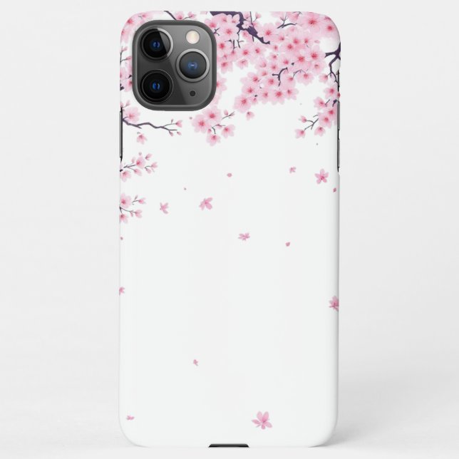 Cherry Blossom Sakura Japanese Art Tote  iPhone Case (Back)