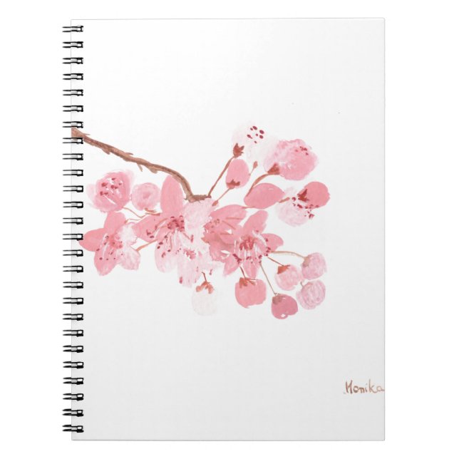 Cherry blossom Sakura Japanese Flowers Asian Notebook (Front)