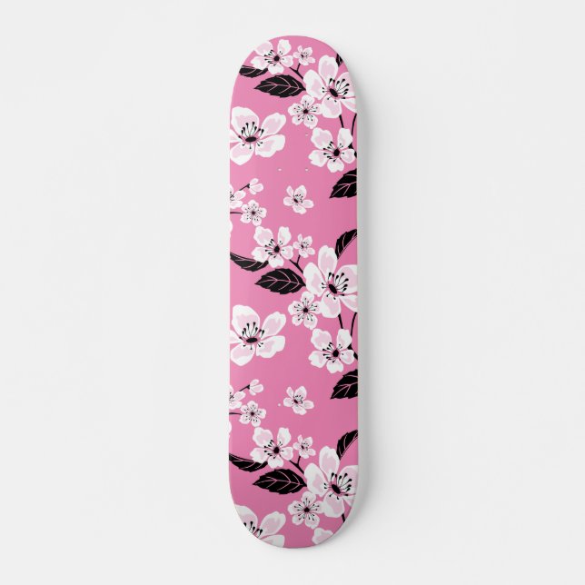 CHERRY BLOSSOM - SAKURA (LITE PINK) SKATEBOARD (Front)