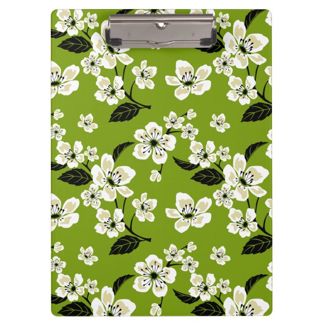 CHERRY BLOSSOM - SAKURA (MATCHA GREEN) CLIPBOARD (Front)