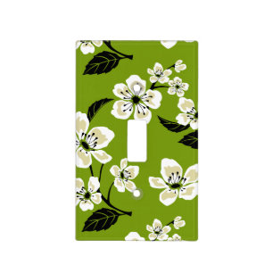 CHERRY BLOSSOM - SAKURA (MATCHA GREEN) LIGHT SWITCH COVER