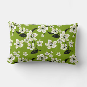 CHERRY BLOSSOM - SAKURA (MATCHA GREEN) LUMBAR PILLOW