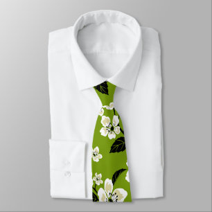 CHERRY BLOSSOM - SAKURA (MATCHA GREEN) NECK TIE