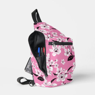 CHERRY BLOSSOM - SAKURA PATTERN IN LITE PINK SLING BAG