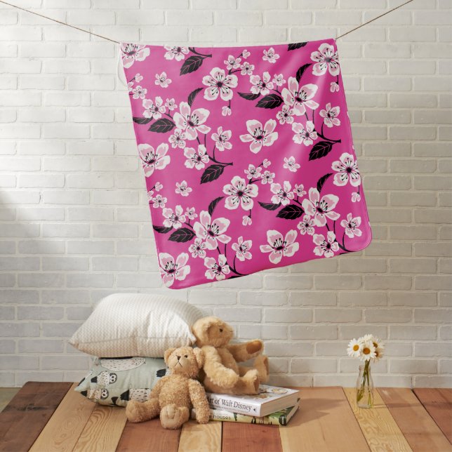 CHERRY BLOSSOM - SAKURA (PINK) BABY BLANKET (In Situ)