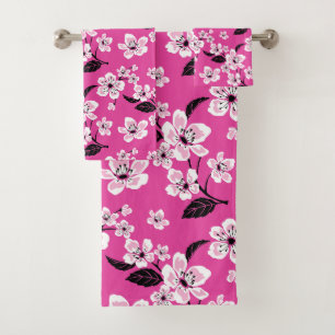 CHERRY BLOSSOM - SAKURA (PINK) BATH TOWEL SET