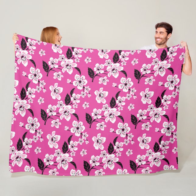 CHERRY BLOSSOM - SAKURA (PINK) FLEECE BLANKET (In Situ)