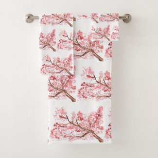 Cherry blossom Sakura Pink Floral Japanese Asia Ba