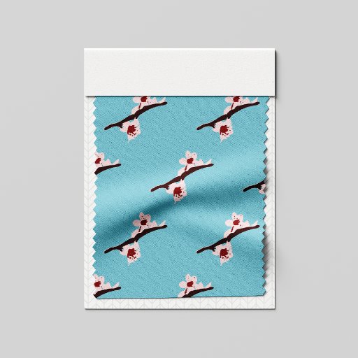 Cherry Blossom, Sakura, Pink Floral Pattern Fabric
