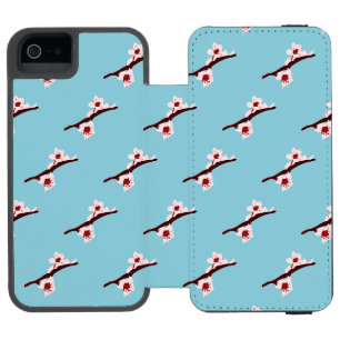 Cherry Blossom, Sakura, Pink Floral Pattern iPhone SE/5/5s Wallet Case