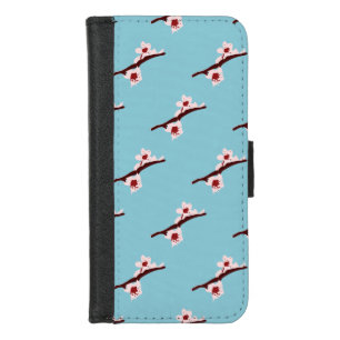 Cherry Blossom, Sakura, Pink Floral Pattern iPhone 8/7 Wallet Case