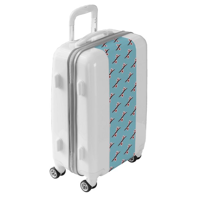 Cherry Blossom, Sakura, Pink Floral Pattern Luggage (Rotated Left)