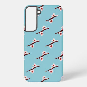 Cherry Blossom, Sakura, Pink Floral Pattern Samsung Galaxy S22+ Case