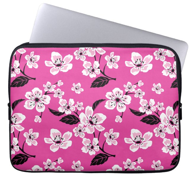 CHERRY BLOSSOM - SAKURA (PINK) LAPTOP SLEEVE (Front)
