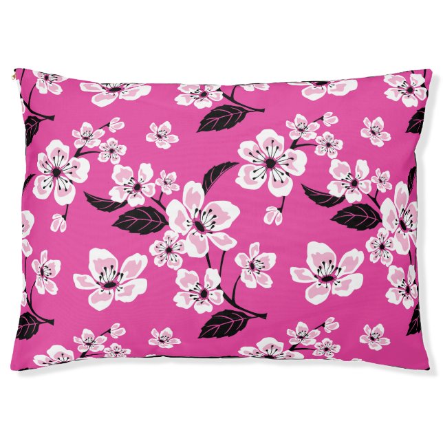 CHERRY BLOSSOM - SAKURA (PINK) PET BED (Front)